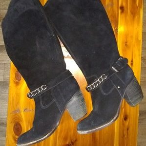 BCBGeneration leather suede heel high boots